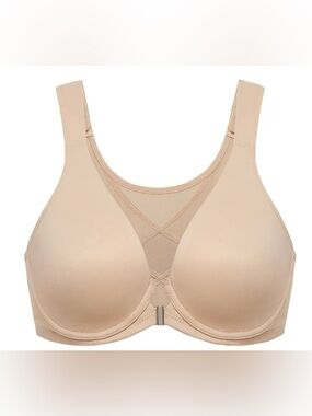 Seamless Front-Closure Nude T-Shirt Bra